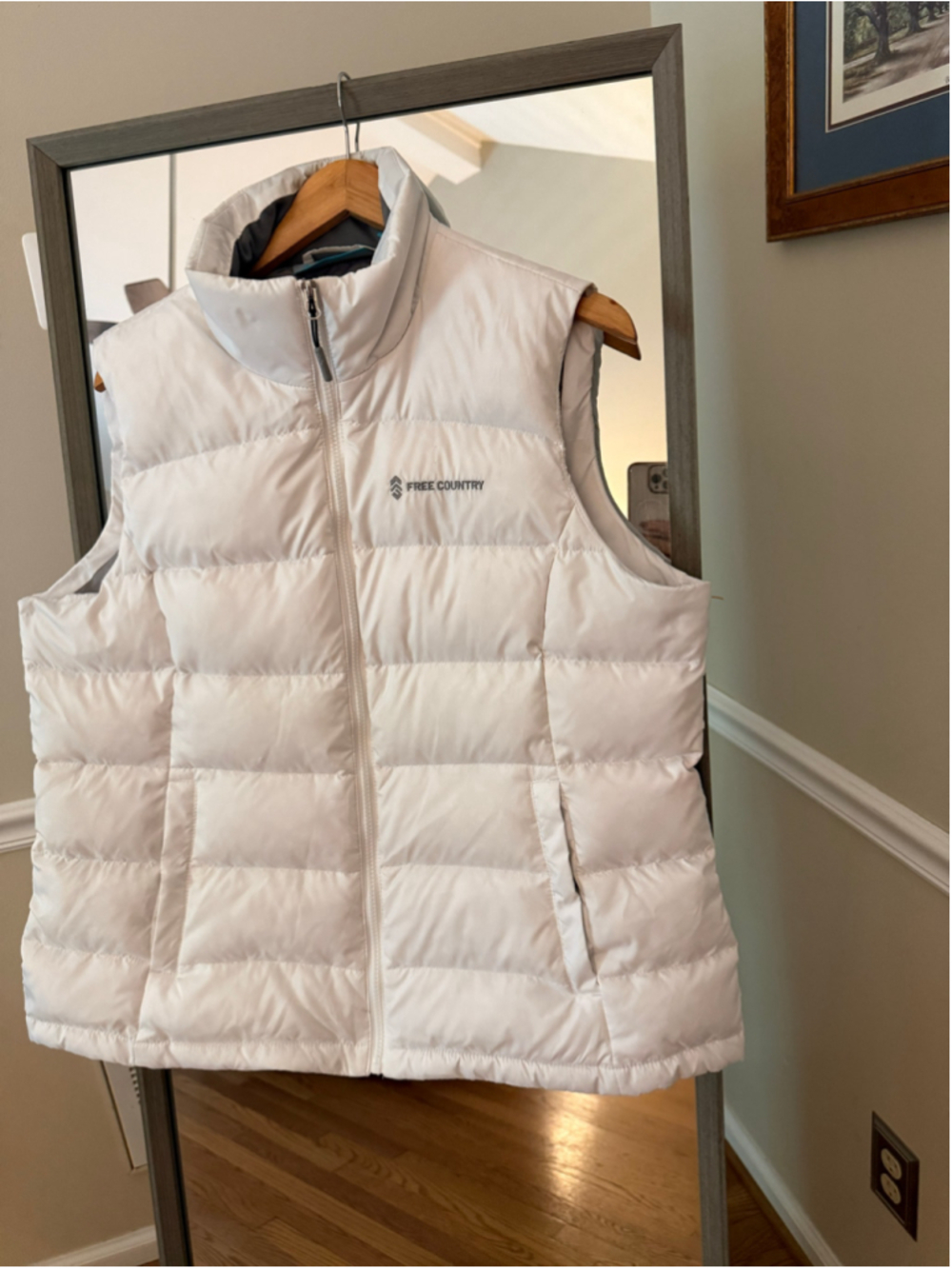 Women's Free Country Puffer Vest White XL